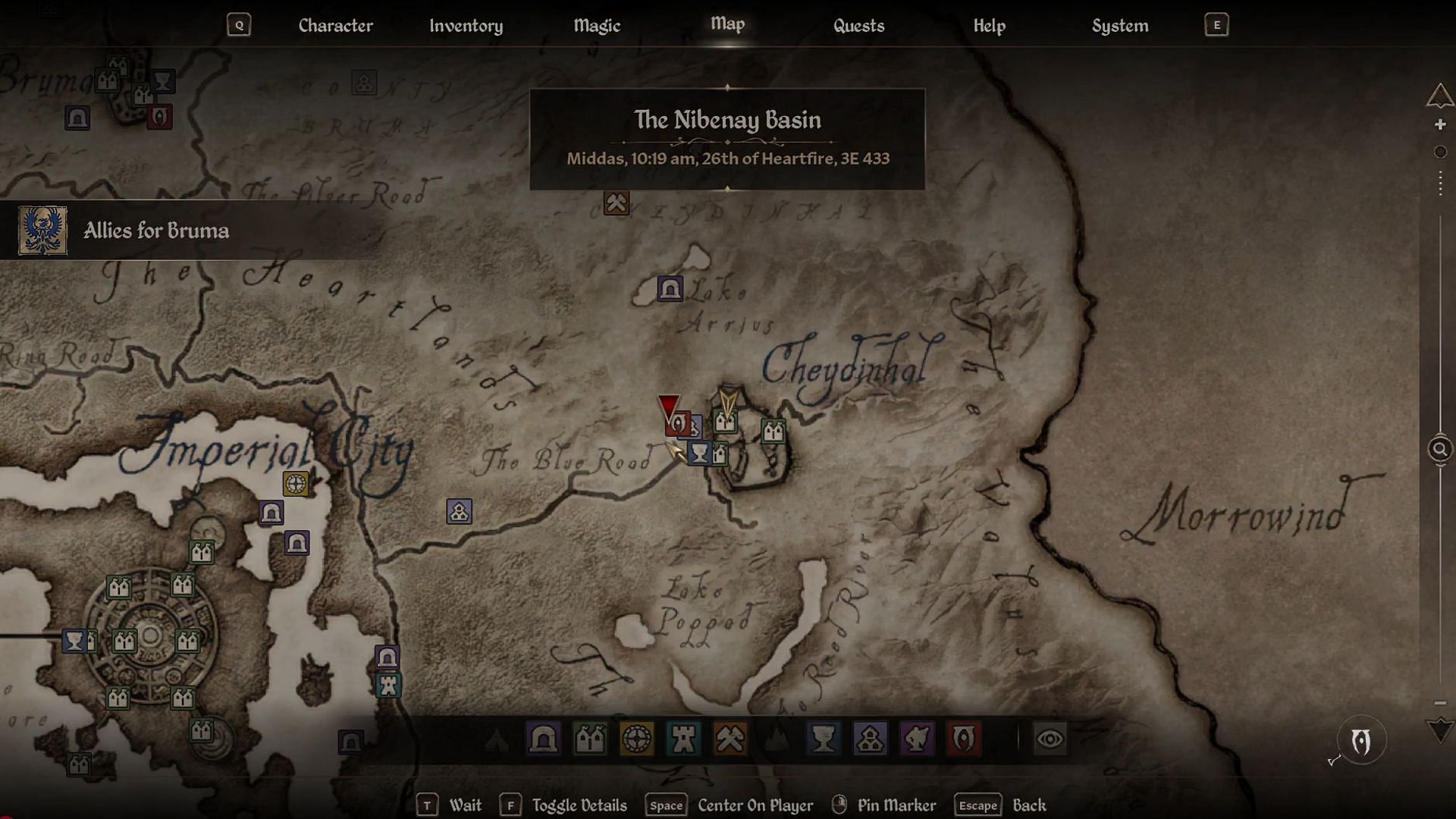 Whereabouts for task (Image via Bethesda Softworks || YouTube/@WoW Quests)
